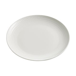 Beli porcelanast desertni krožnik Maxwell & Williams Diamonds, ø 18 cm 