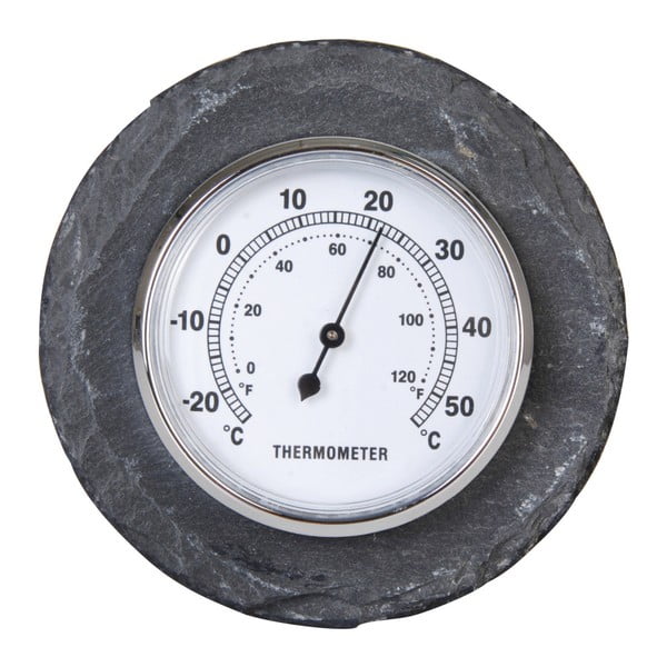 Stenski termometer iz skrilavca Esschert Design, Ø 10 cm