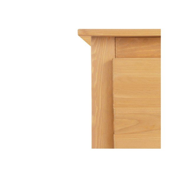 Garderobna omara iz masivnega bora z ogledalom v naravni barvi 120x170 cm Bertram – Støraa-image-3