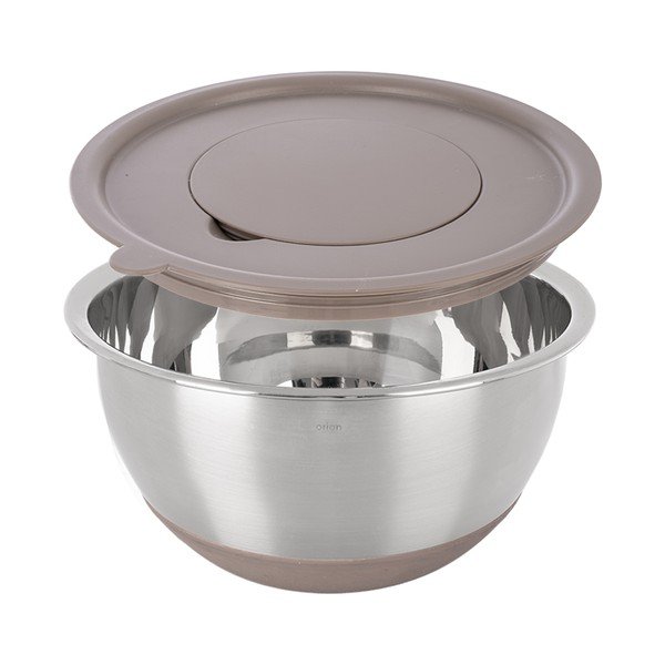 Skleda iz nerjavečega jekla v srebrni barvi ø 26 cm Beige – Orion-image-3