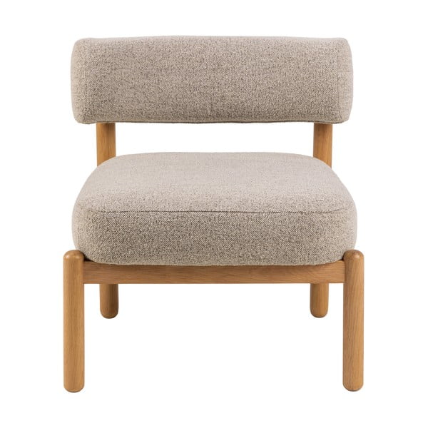 Bež fotelj iz tkanine bouclé Burley – Actona