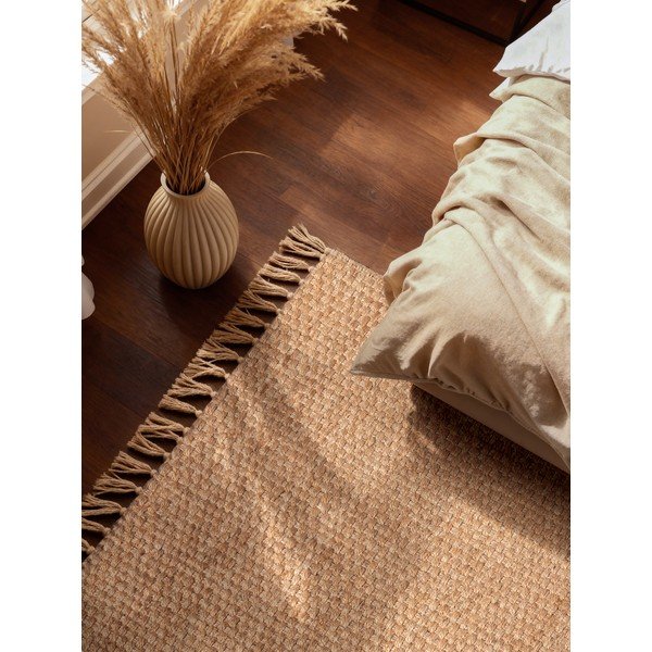 Ročno tkana preproga iz jute v naravni barvi 160x230 cm Fjord – Hanse Home-image-2