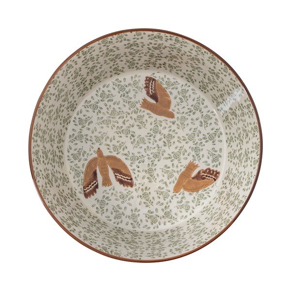 Zelena keramična skleda ø 28 cm Hezha – Bloomingville-image-4