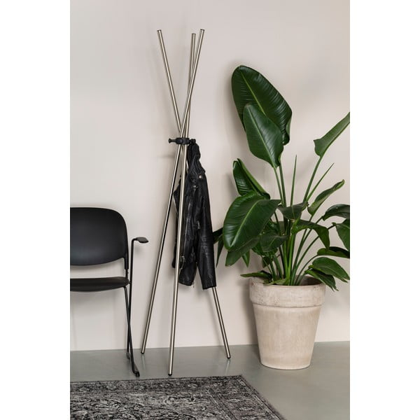 Jeklen obešalnik v srebrni barvi Darwin – White Label-image-1