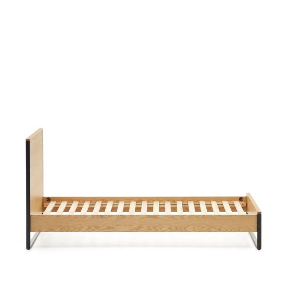 Postelja z letvenim dnom v naravni barvi 90x190 cm Taiana – Kave Home-image-3