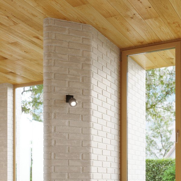 Črno točkovno svetilo 25x25 cm Ollo – Sollux-image-4