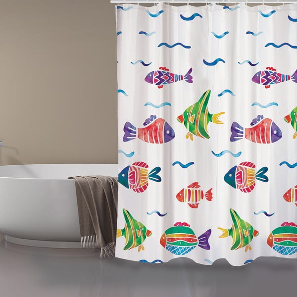 Zavesa za tuš 180x200 cm Poissons – MSV-image-1