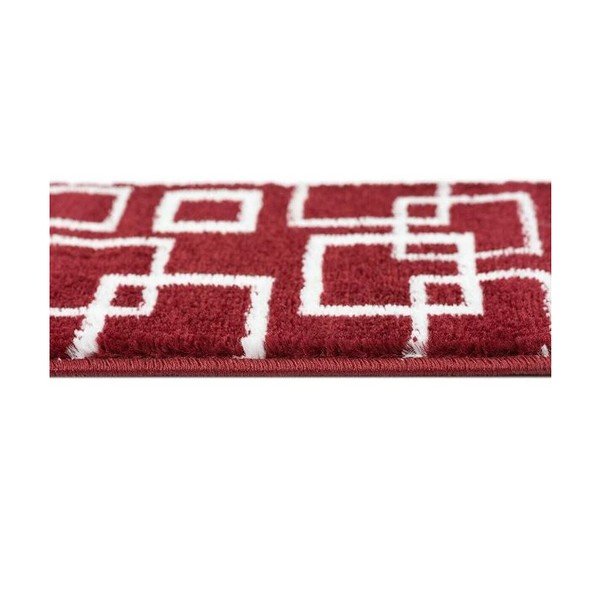 Rdeči komplet preprog za stopnice 13 ks 22x73 cm Geometric – Mila Home-image-1