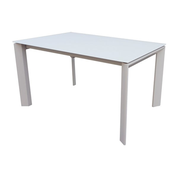 Siva zložljiva jedilna miza Nicola, 140 x 90 cm