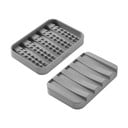 Siv plastičen podstavek za milo Gravity – Metaltex