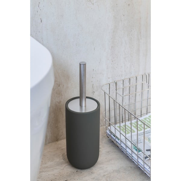 Temno zelena keramična WC ščetka Lotus Play – Mette Ditmer Denmark-image-1