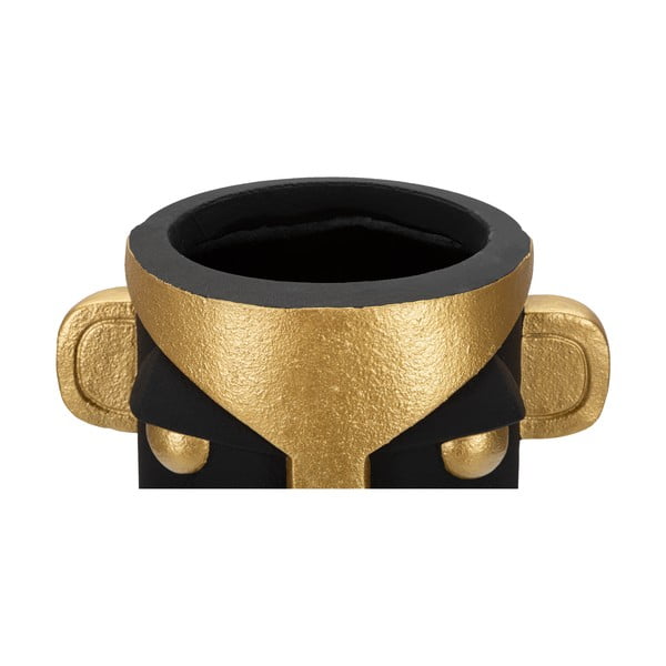 Črna/zlata visoka vaza iz poliresina 40 cm Tribal – Mauro Ferretti-image-3