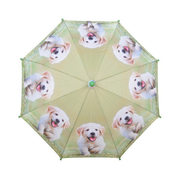 Svetlo zelen dežnik s potiskom kužka Esschert Design Animals-image-1