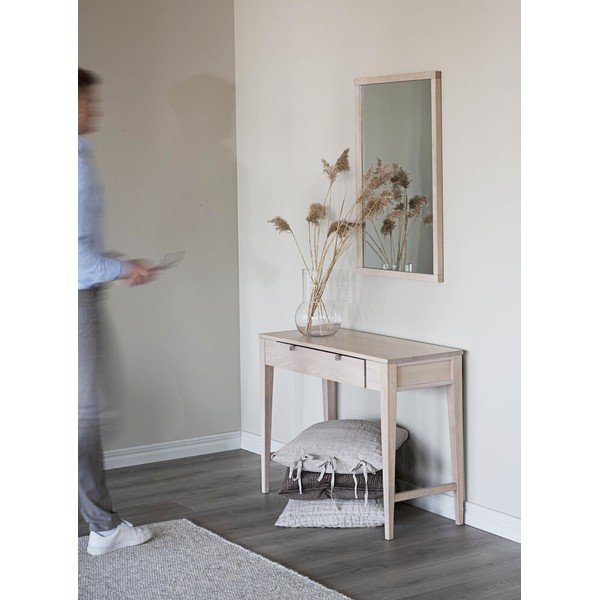 Mat lakirana konzolna miza iz hrastovega lesa Rowico Fulla-image-1