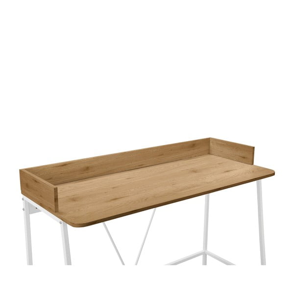 Pisalna miza z mizno ploščo v hrastovem dekorju 50x120 cm Savona – Støraa-image-4