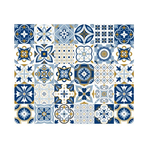 Komplet 30 nalepk Ambiance Zora, 15 x 15 cm-image-3