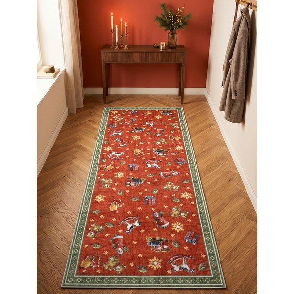 Rdeč/zelen tekač z božičnim motivom 80x200 cm Toy's Delight Nostalgic Noel Red Green – Villeroy&Boch-image-1