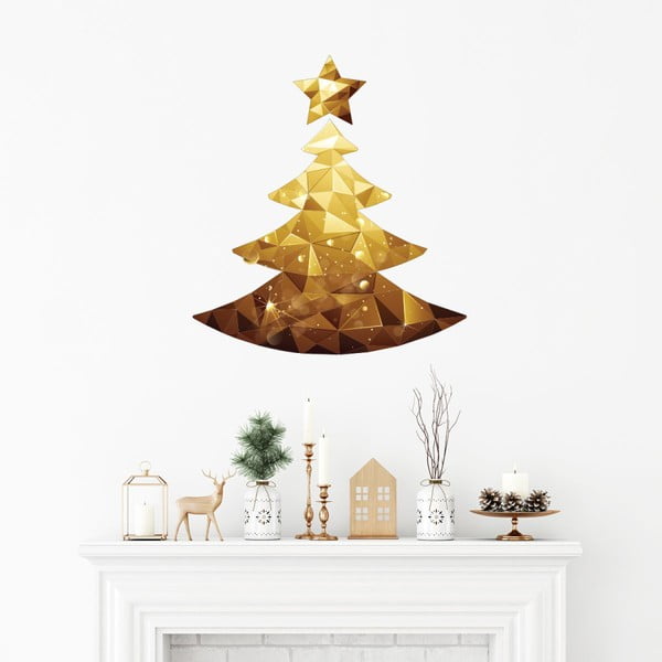 Božična nalepka Ambiance Božično drevo Origami