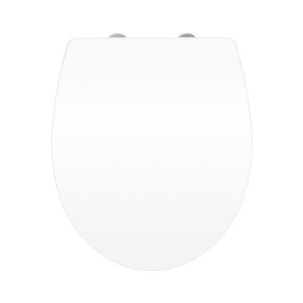 Bela WC deska z enostavnim zapiranjem Wenko Classic, 45 x 38,8 cm-image-1