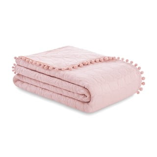 Nežno rožnato posteljno pregrinjalo AmeliaHome Meadore, 220 x 240 cm