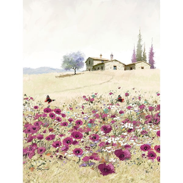 Slika na platnu Styler Violet Poppies, 50 x 70 cm