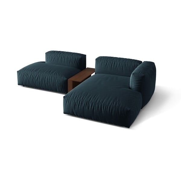 Temno modra kotna sedežna garnitura (desni kot) Martina – Micadoni Home-image-2