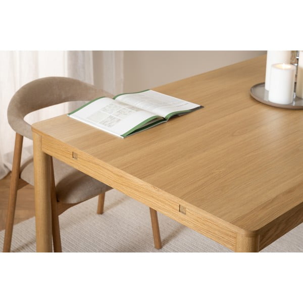 Raztegljiva jedilna miza v hrastovem dekorju 100x200 cm Atlantic – Actona-image-4