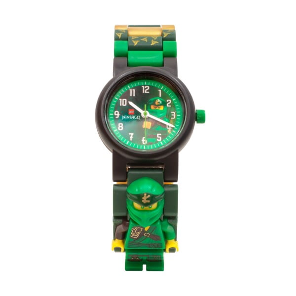 Zelena ročna ura z zložljivim pasom in minifigurico LEGO® NINJAGO Lloyd-image-1