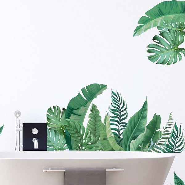 Stenska nalepka 60x90 cm Tropical Leaves - Ambiance-image-1