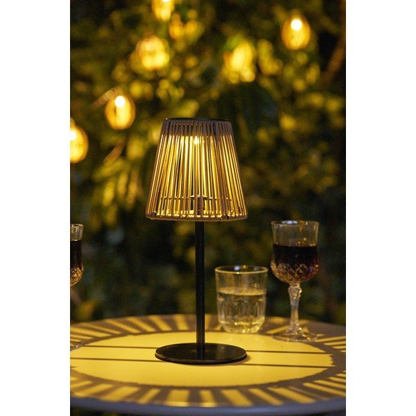 LED namizna prenosljiva zunanja svetilka s solarnim panelom ø 14 cm Salford – House Nordic-image-2