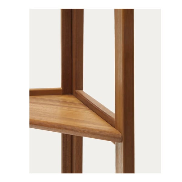 Zunanja polica iz masivnega akacijevega lesa v naravni barvi 42x150 cm Victora - Kave Home-image-3