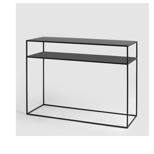 Črna konzolna mizica CustomForm Tensio, 100 x 35 cm-image-2