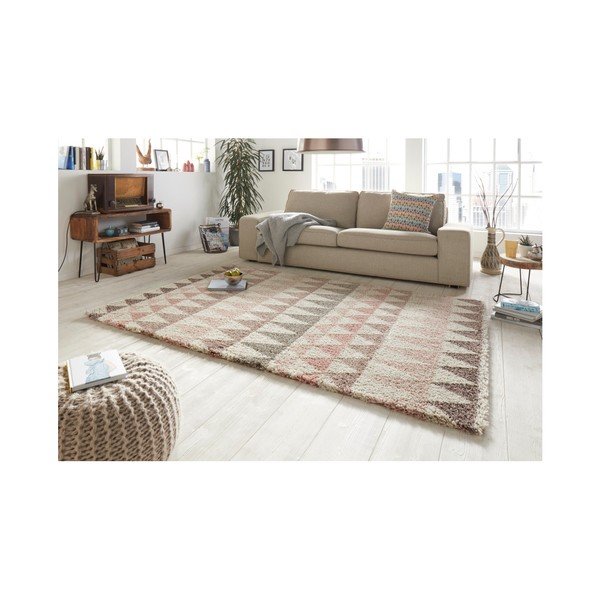 Krem in roza preproga Mint Rugs Allure Rose, 200 x 290 cm-image-2