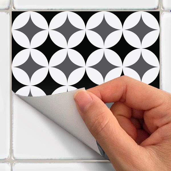 Set 24 stenskih nalepk Ambiance Chikito, 10 x 10 cm-image-1