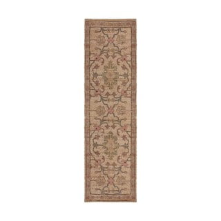 Ročno tkan tekač iz mešanice jute v naravni barvi 60x230 cm Celine Jute Global – Flair Rugs
