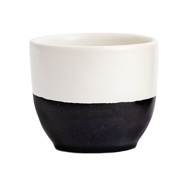 Črno-bela skodelica iz keramike ÅOOMI Luna, 250 ml