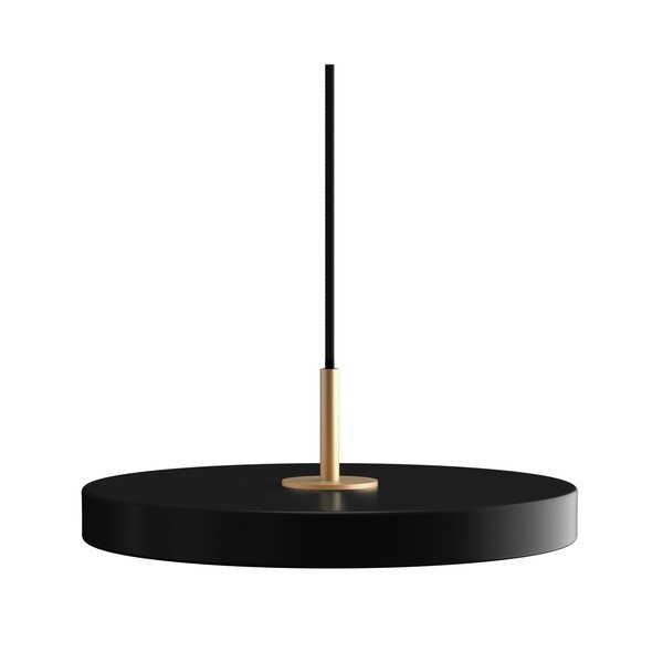Črna LED zatemnitvena viseča svetilka s kovinskim senčnikom ø 31 cm Asteria Plus Mini – UMAGE