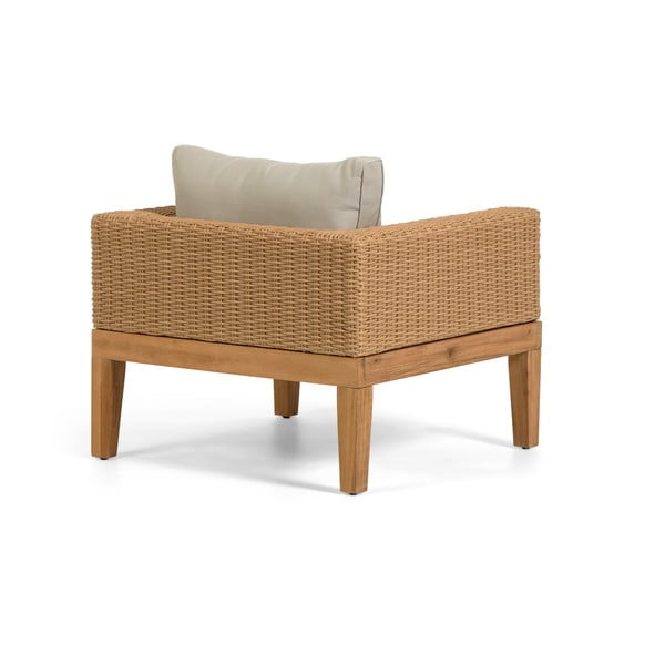 Vrtni fotelj z bež blazinami Kave Home Acae-image-2