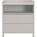 Kremno bela otroška komoda s previjalnim pultom 89x102x77 cm Alkmaar – Germania