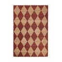 Ročno tkan tekač iz mešanice jute v barvi terakote 60x230 cm Effie Diamond – Flair Rugs