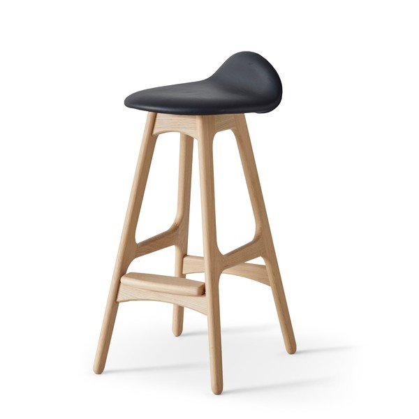 Vrtljiv usnjen barski stol  86 cm Buck - Hammel Furniture-image-4