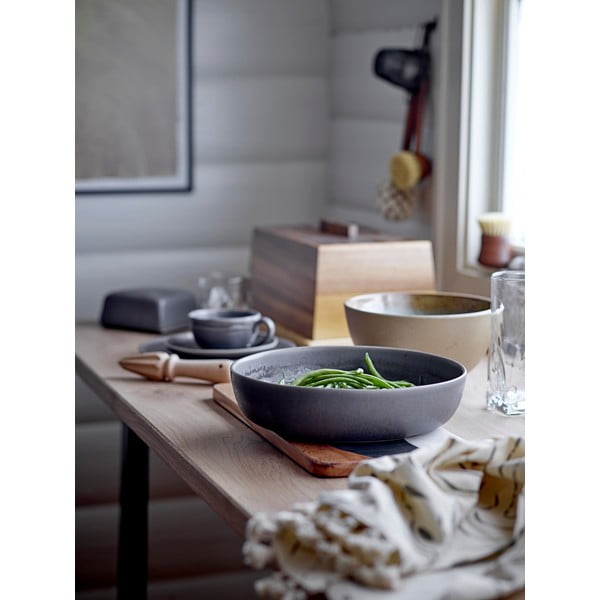 Siva lončena posoda za maslo Bloomingville Raben-image-1