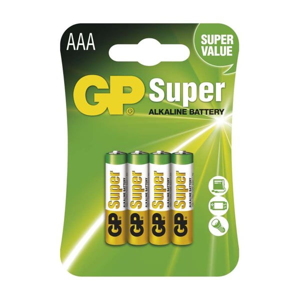 Komplet 4 alkalnih baterij EMOS GP Super AAA