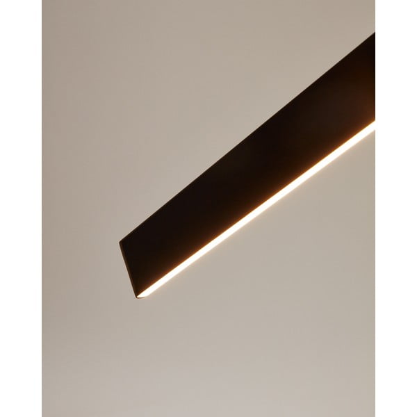 Mat črna LED stropna svetilka 5.5x101 cm Boadella – Kave Home-image-3