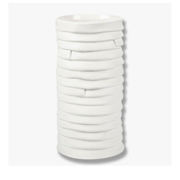 Bela porcelanasta ročno izdelana vaza Ribbon – Mette Ditmer Denmark