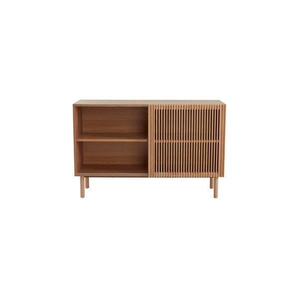 Omarica v jesenovem dekorju z drsnimi vrati v naravni barvi 124x80x45 cm Sion – Jotex-image-3