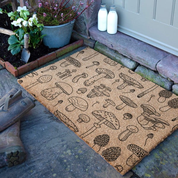 Predpražnik iz kokosovih vlaken 40x60 cm Mushrooms – Artsy Doormats-image-2