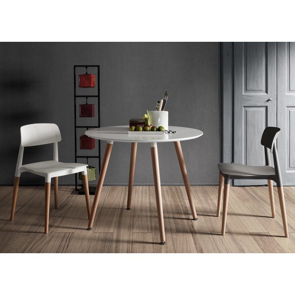 Jedilna miza iz bukovega lesa Kave Home Daw, ⌀ 100 cm-image-1