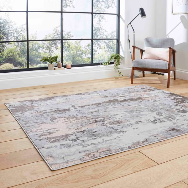 Sivo-roza preproga Think Rugs Apollo, 120 x 170 cm-image-2