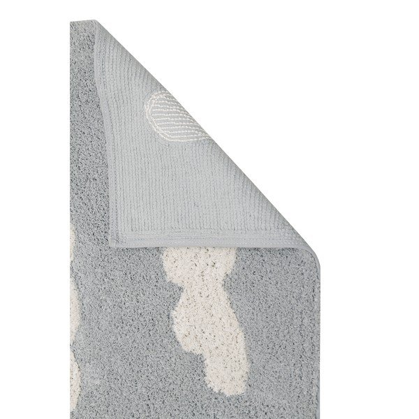 Siva pralna ročno tkana otroška preproga iz mešanice bombaža 120x160 cm Clouds Grey – Lorena Canals-image-3